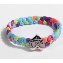 fashion bracelet with Zinc alloy logo